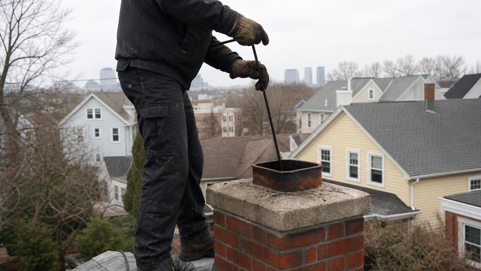 Practical chimney sweep & inspection in Somerville